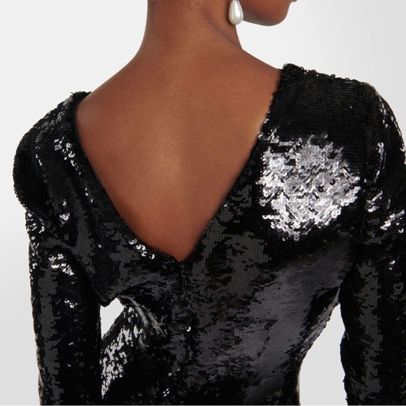 MaxMara Arlem Dress in Black Sequins - Picture 5 of 12